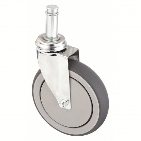 Swivel Stem Caster, TPR, 5 in., 260 lb.