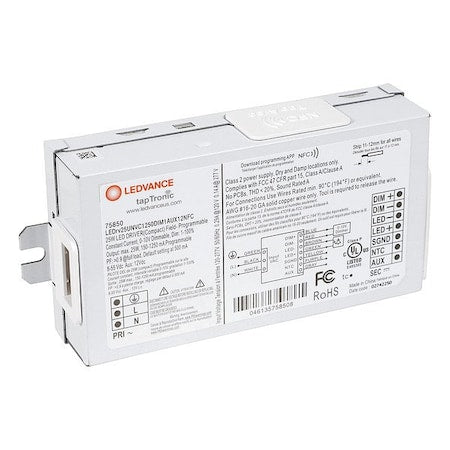 LEDDriver, NFC, 0-10V, 5-1/8in-L, 1PK
