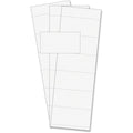 Magnetic Data Card Replacement Paper Inserts, 3""x1.75"" Inserts, White, PK500
