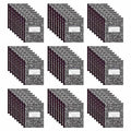 Case of Black Marble Composition Notebooks, Wide Ruled, 48 sht/book, 8.5""x7"", Flexible Covers,PK72