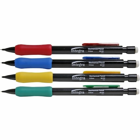Pencil, Assorted Barrel, Round, PK12