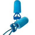 Not Applicable Disposable Foam Earplugs, Bullet Shape, 32 dB, Blue, 100 PK