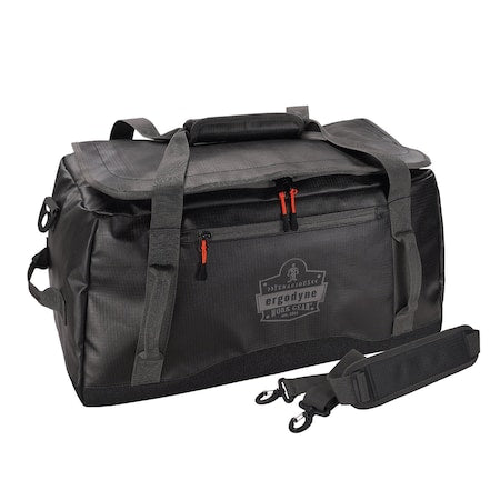 Black Water-Resistant Duffel Bag - S