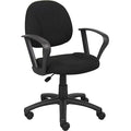B317 Posture Deluxe Office Task Chair, 25 in W 25" L 40" H, Loop, Tweed Seat