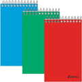 3 x 5" Wirebound Pocket Memo Notebook, Pk3