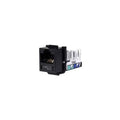 Hubbell XJ5e Network Connector - 1 x RJ-45 Network Female - Black