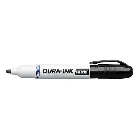 Dry Erase Marker, Barrel Type, Black