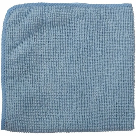 Microfiber Cloth Wipe 12" x 12", Blue, 24PK