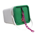 2"" x 160' Magenta Plastic Safety Chain - Pail