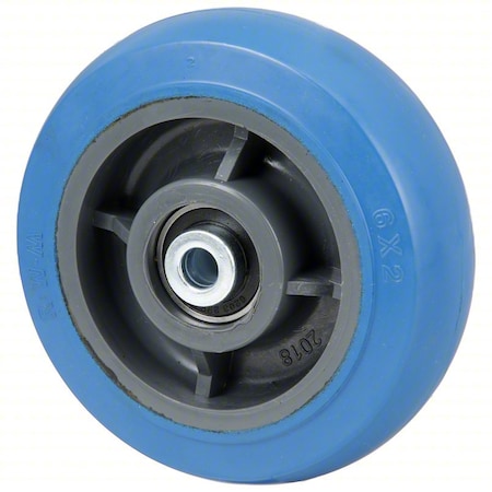Caster Wheel, 6"dia, 600 lb, Blue