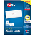 Inkjet Label, 2 5/8 in Label W, 1 in Label H, 30 Labels per Sheet White