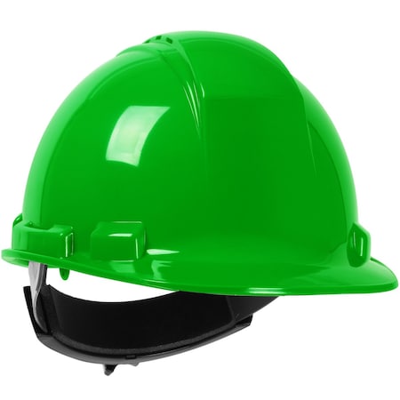 Hard Hat, Dynamic, HDPE, 4 Point Ratchet, Type 1, Class C, Lime