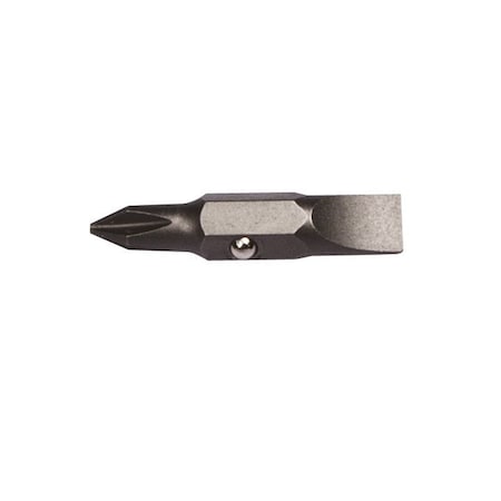 DblEndedDriverBit, 0.25" Hex, L:1.25", PK2