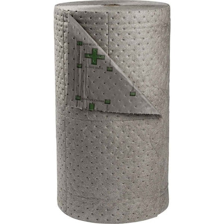 Sorbent Roll, 63 gal, 30 in x 300 ft, Universal, Gray, Polypropylene