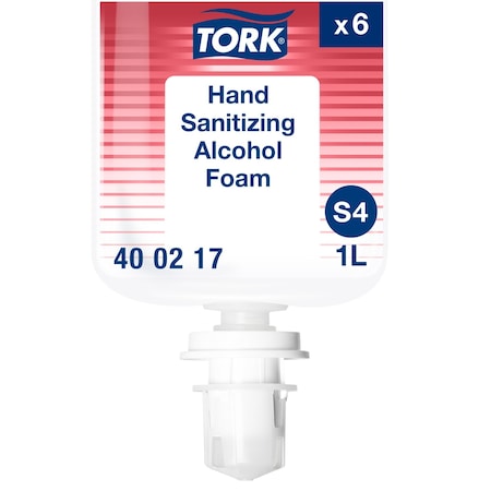 Hand Sanitizer, Pump Bottle, Foam, 1 L, PK6