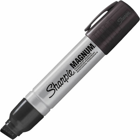 Permanent Marker, Oversized Chisel Tip, Black, PK12