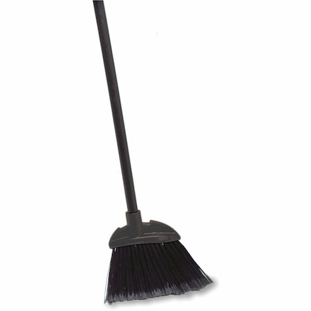 7 7/8 in Sweep Face Lobby Broom, Synthetic, Black