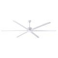 Ceiling Fan, 120 in Blade Dia, 6 Blades, 5 Speeds, 120V AC, White
