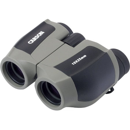 Compact Binocular, 10 x 25 Magnification, BK-7 Prism, 342 ft Field of View at 1000 yd Field of View