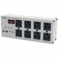 Power Strip, Surge, 8 5-15R, 5-15P, 12 ft., Light Gray