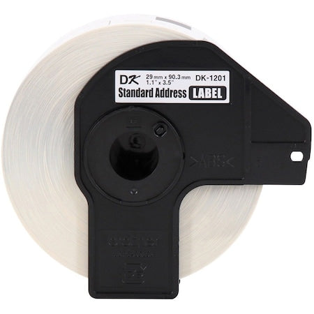 Label Tape, 3-1/2"x1-1/7", 400, White
