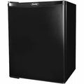 Compact Refrigerator, Black, 17-5/8in D, 2.3 cu ft