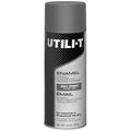 General Purpose Enamel Spray Paint, Gray, Gloss, Solvent, 10 oz