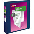 Durable View 3 Ring Binders, 1.5 In, Blue