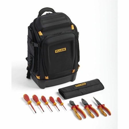 8pc. Insulated Plier/ Screwdriver Set with Backpack
