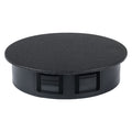 Hole Plug, Hole D 2 1/2 In, Blk, PK25