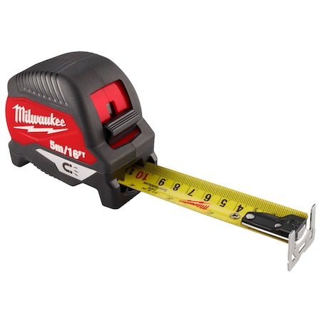 Tape Measure, 16 ft L Blade SAE