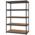 Boltless Shelving Unit, 5 Shelves, Steel, 24 in D x 48 in W x 72 in H