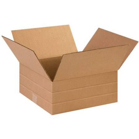 14 in x 14 in x 6 in Multi-Depth Box, Kraft, Corrugate, Single Wall, 32 ECT
