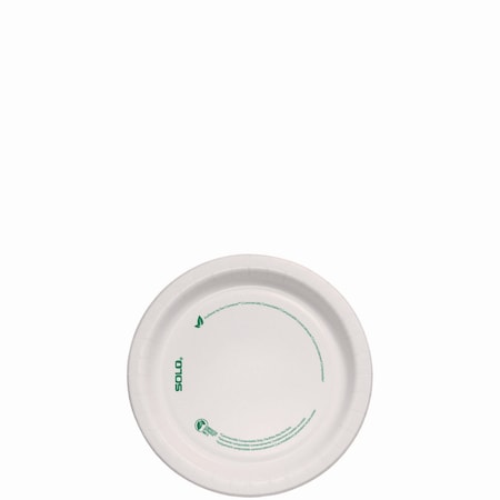 Disposable Paper Plate, White, PK125