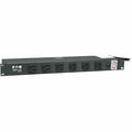 Power Strip, Surge, Rack Mounted, 5-15R, L5-20P, 15 ft., Black