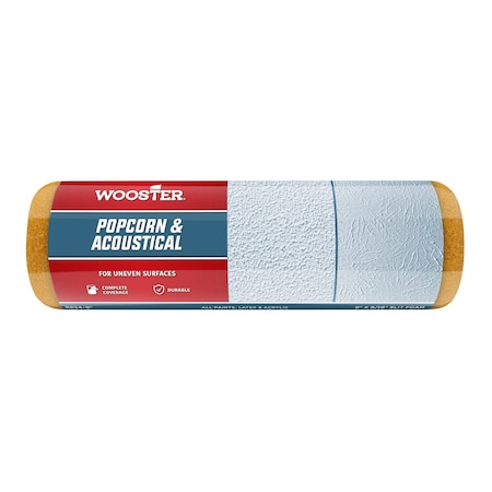 9" Paint Roller Cover, 9/16" Nap, Slit Foam