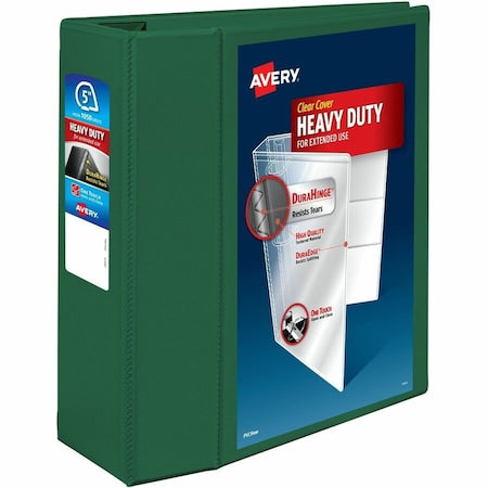 Heavy-Duty View 3 Ring Binder, 5 In Ring