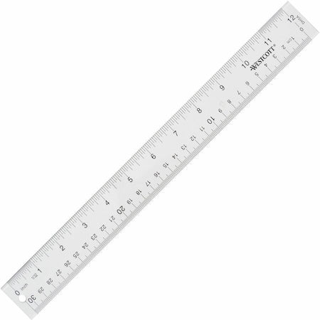 Ruler, 12 Inch, Clear Acrylic