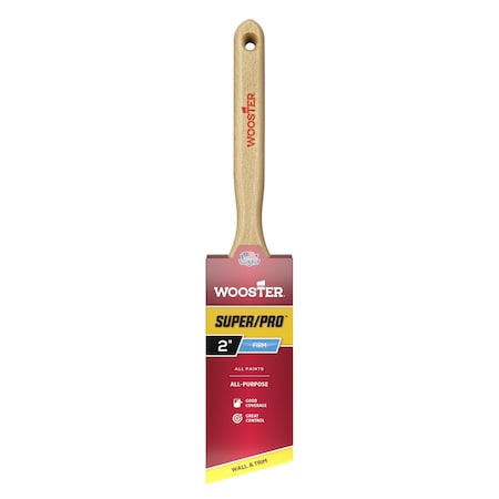 2" Angle Sash Firm, Nylon/Polyester Bristle, Paint Brush, Wood Handle