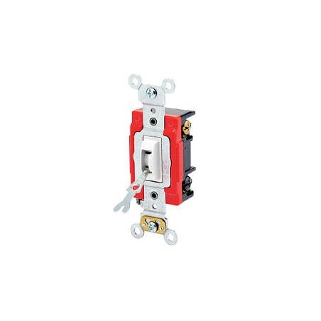 Wall Switch, 2 hp, Locking, 20 A, White