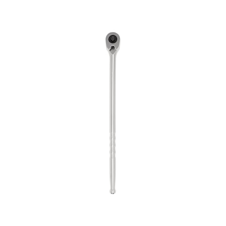 3/4 in Drive 72 Geared Teeth Pear Quick-Release Ratchet, Polished