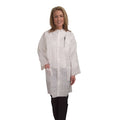 Disposable Lab Coat, Polypropylene, 50 PK