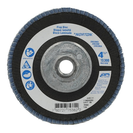Fiber Disc, 4 1/2 in Dia, 5/8in Arbor