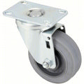 Swivel Plate Caster, 200 lb., Zinc Plated