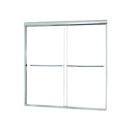 Sliding Shower Door,54x55in,Frameless