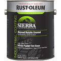 Interior/Exterior Paint, Satin, Water Base, White Pastel, 1 gal