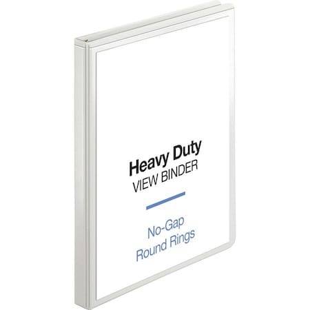 Ring Binder, White, Clear Sleeve