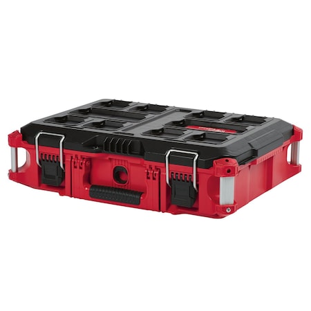PACKOUT Tool Box, Black/Red, 22 in W x 16-1/4 in D x 6-1/2 in H
