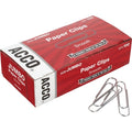 Paper Clip, Silver, Steel Wire, PK1000