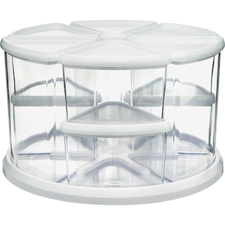 Canister Carousel Organizer, White